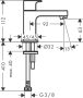 Hansgrohe Vernis Shape Hidegvizes csaptelep 70, lefolyógarnitúra nélkül matt fekete 71592670