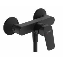   Hansgrohe Logis falsíkon kívüli zuhany csaptelep, kétféle átfolyási mennyiséggel, matt fekete 71601670