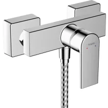   Hansgrohe Vernis Shape egykaros zuhanycsaptelep falsíkon kívüli szereléshez, 2 átfolyási sebességgel króm 71656000