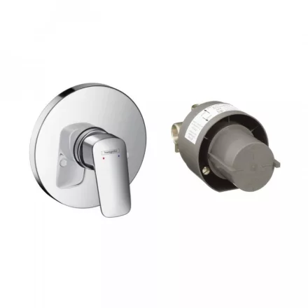 Hansgrohe Logis zuhanycsaptelep színkészlet és alaptest, króm 71666000