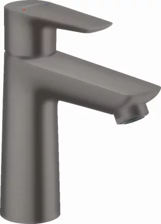 Hansgrohe Talis E 110 szálcsiszolt fekete/króm mosdócsaptelep automata lefolyógarnitúrával 71710340