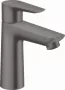 Hansgrohe Talis E 110 szálcsiszolt fekete/króm mosdócsaptelep automata lefolyógarnitúrával 71710340