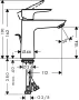Hansgrohe Talis E 110 matt fehér mosdócsaptelep automata lefolyógarnitúrával 71710700