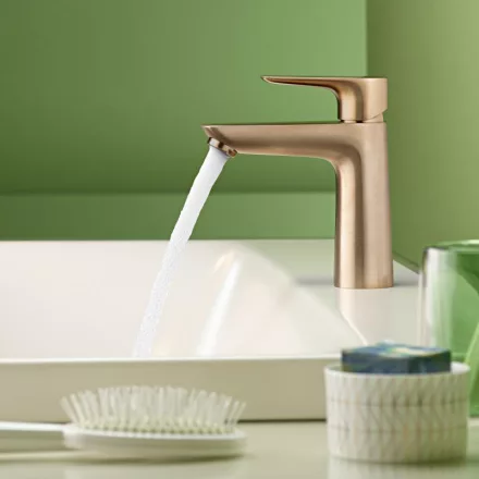 Hansgrohe Talis E 110 mosdócsaptelep lefolyógarnitúra nélkül, szálcsiszolt bronz 71712140