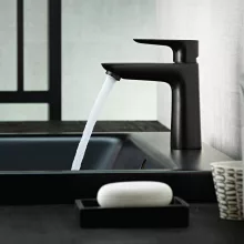   Hansgrohe Talis E 110 mosdócsaptelep lefolyógarnitúra nélkül, matt fekete 71712670