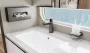 Hansgrohe Talis E 110 szálcsiszolt fekete/króm mosdócsaptelep CoolStart, automata lefolyógarnitúrával 71713340