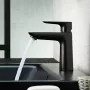 Hansgrohe Talis E matt fekete mosdócsaptelep 110 CoolStart automata lefolyó-garnitúrával 71713670