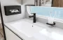 Hansgrohe Talis E matt fekete mosdócsaptelep 110 CoolStart automata lefolyó-garnitúrával 71713670