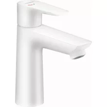   Hansgrohe Talis E 110 matt fehér mosdócsaptelep CoolStart, automata lefolyógarnitúrával 71713700