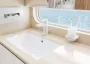 Hansgrohe Talis E 110 matt fehér mosdócsaptelep CoolStart, automata lefolyógarnitúrával 71713700
