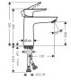 Hansgrohe Talis E 110 CoolStart mosdócsaptelep lefolyógarnitúra nélkül, szálcsiszolt bronz 71714140