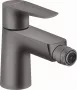 Hansgrohe Talis E szálcsiszolt fekete/króm bidécsaptelep 71720340