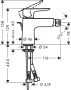 Hansgrohe Talis E matt fekete bidécsaptelep 71720670