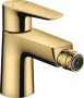 Hansgrohe Talis E polírozott arany hatású bidécsaptelep automata lefolyógarnitúrával 71720990