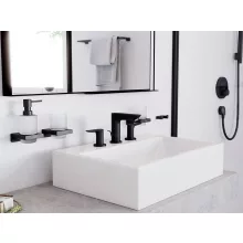   Hansgrohe Talis E matt fekete 3-lyukú mosdócsaptelep automata lefolyógarnitúrával 71733670