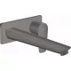 Hansgrohe Talis E szálcsiszolt fekete/króm egykaros mosdócsaptelep falsík alatti szereléshez, 22,5 cm-es kifolyóval 71734340