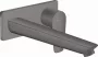 Hansgrohe Talis E szálcsiszolt fekete/króm egykaros mosdócsaptelep falsík alatti szereléshez, 22,5 cm-es kifolyóval 71734340