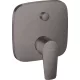 Hansgrohe Talis E szálcsiszolt fekete/króm falsík alatti kádcsaptelep 71745340