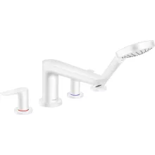   Hansgrohe Talis E 4-lyukú matt fehér kádcsaptelep 71748700