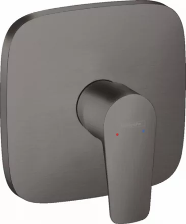Hansgrohe Talis E szálcsiszolt fekete/króm falsík alatti zuhanycsaptelep 71765340