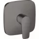 Hansgrohe Talis E szálcsiszolt fekete/króm falsík alatti zuhanycsaptelep 71765340