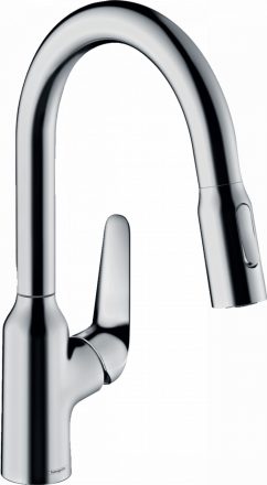 Hansgrohe Focus M42 konyhai csaptelep, kihúzható zuhanyfejjel, króm 71801000