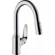 Hansgrohe Focus M42 konyhai csaptelep, kihúzható zuhanyfejjel, króm 71801000