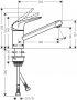 Hansgrohe Focus M42 CoolStart egykaros konyhai csaptelep 120 Eco, króm 71809000