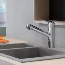   Hansgrohe Focus M42 konyhai csaptelep, kihúzható kifolyóval, króm 71814000