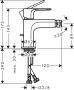 Hansgrohe Rebris S Egykaros bidécsaptelep automata lefolyógarnitúrával, matt fekete 72210670