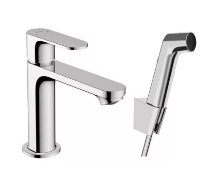 Hansgrohe Rebris S mosdócsaptelep bidé kézizuhannyal és zuhanytömlővel króm kivitelben