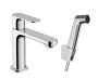 Hansgrohe Rebris S mosdócsaptelep bidé kézizuhannyal és zuhanytömlővel króm kivitelben
