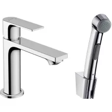   Hansgrohe Rebris E Egykaros mosdócsaptelep, bidé kézizuhannyal és 160 cm-es zuhanytömlővel, króm 72216000