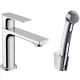 Hansgrohe Rebris E Egykaros mosdócsaptelep, bidé kézizuhannyal és 160 cm-es zuhanytömlővel, króm 72216000