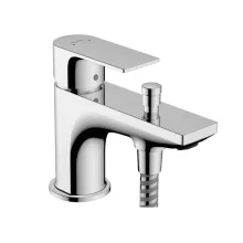   Hansgrohe Rebris E szögletes egykaros kád- és zuhanycsaptelep Monotrou, 2 átfolyási mennyiséggel 72437000