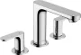 Hansgrohe Rebris S 3 lyukú mosdócsaptelep 110, automata lefolyógarnitúrával