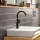 Hansgrohe Rebris E mosdócsaptelep 210, elforgatható kifolyóval, automata lefolyógarnitúrával, matt fekete 72576670