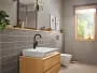 Hansgrohe Rebris E mosdócsaptelep 210, elforgatható kifolyóval, automata lefolyógarnitúrával, matt fekete 72576670