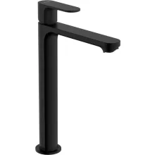   Hansgrohe Rebris S Hidegindítású magas mosdócsaptelep 240 EcoSmart+ funkcióval és automata lefolyógarnitúrával, matt fekete 72590670