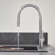   Hansgrohe Talis M54 króm konyhai csaptelep 210, kihúzható zuhanyfejjel 72800000