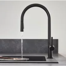   Hansgrohe Talis M54 matt fekete konyhai csaptelep 210, kihúzható zuhanyfejjel 72800670