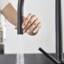 Hansgrohe Talis M54 matt fekete konyhai csaptelep 210, kihúzható zuhanyfejjel 72800670
