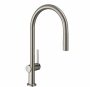 Hansgrohe Talis M54 rozsdamentes acél hatású konyhai csaptelep 210, kihúzható zuhanyfejjel 72800800