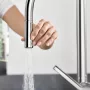 Hansgrohe Talis M54 króm konyhai csaptelep 210, kihúzható zuhanyfejjel 72801000