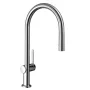 Hansgrohe Talis M54 króm konyhai csaptelep 210, kihúzható zuhanyfejjel 72801000