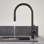 Hansgrohe Talis M54 matt fekete konyhai csaptelep 210, kihúzható zuhanyfejjel 72801670