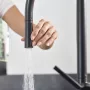 Hansgrohe Talis M54 matt fekete konyhai csaptelep 210, kihúzható zuhanyfejjel 72801670