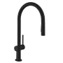 Hansgrohe Talis M54 matt fekete konyhai csaptelep 210, kihúzható zuhanyfejjel 72801670