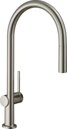 Hansgrohe Talis M54 rozsdamentes acél hatású konyhai csaptelep 210, 72802800