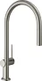 Hansgrohe Talis M54 rozsdamentes acél hatású konyhai csaptelep 210, 72802800